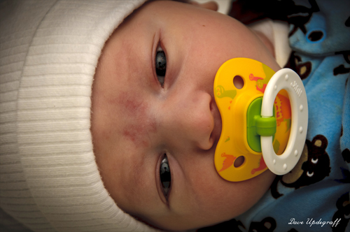 Josh and his yellow NUK