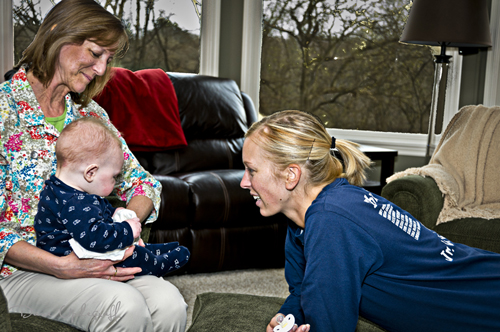 Joshua and Angie play