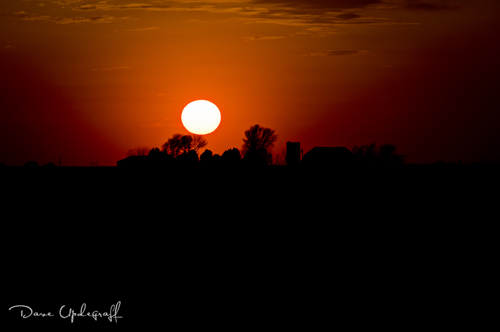 Farm at Sunset