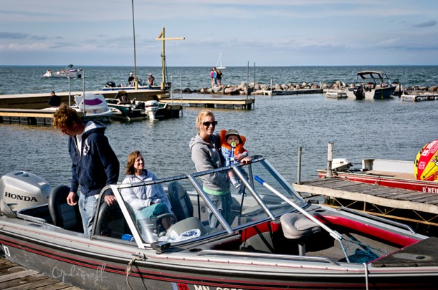 Crew waiting for a ride