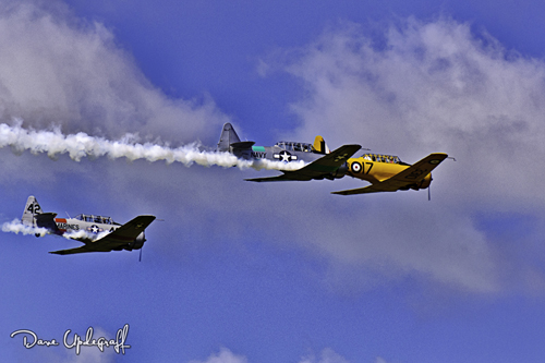 T-28 Trainers In Formation