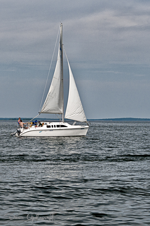 Sailboat on the lake