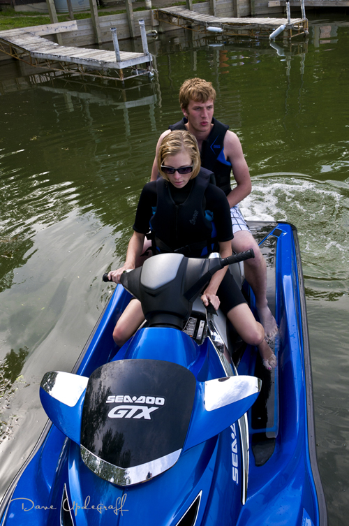 Angie Takes Mark for a ride