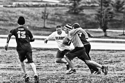 Mark Runs For A Touchdown