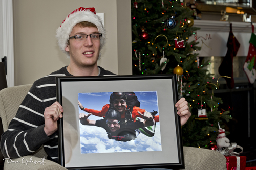 Mark and his Sky Diving Picture