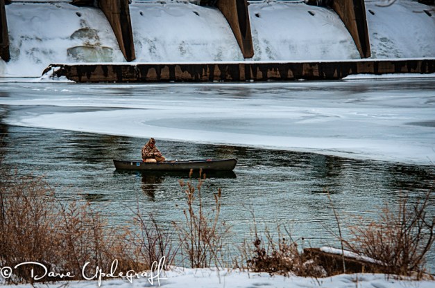 Friday-01-27-2012 Fishing at the Maquoketa dam