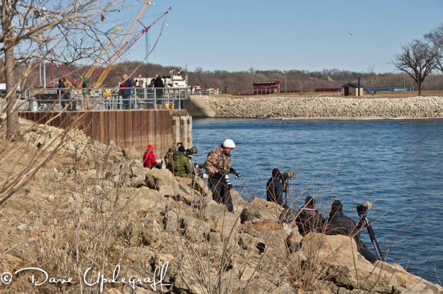 Photographers at Lock and Dam 14 Le Claire, Iowa