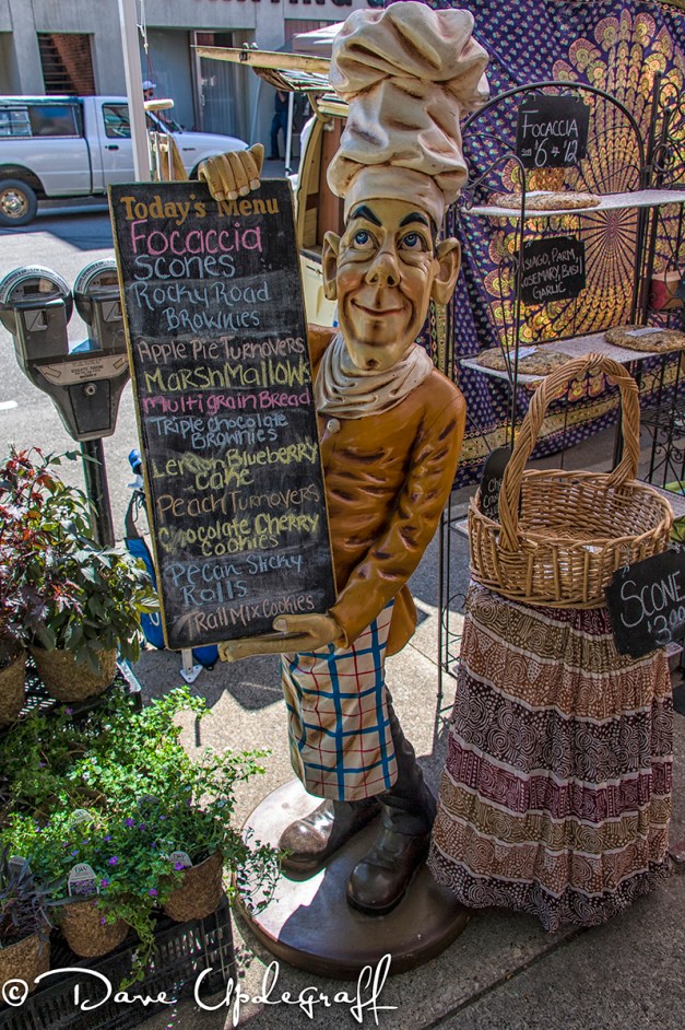 FarmersMarket-June-2012-B Menu holder at Farmers Market