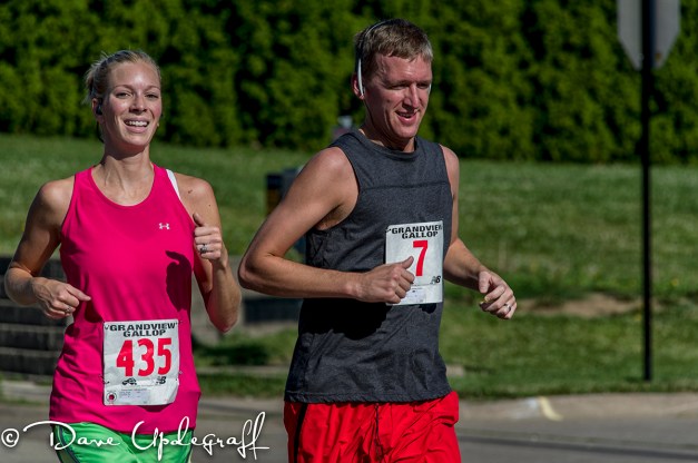 Angie and Ben on the final leg of the Gandview Gallop