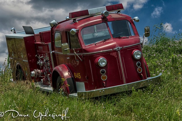 An old fire truck