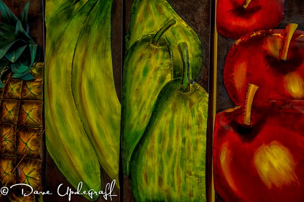 A wall hanging in a Galena shop