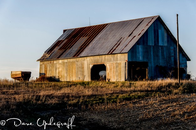 Just and old farm building
