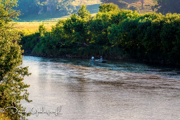 Fishing on the river