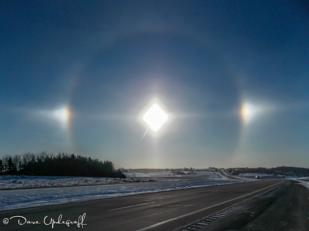 A rainbow around the sun
