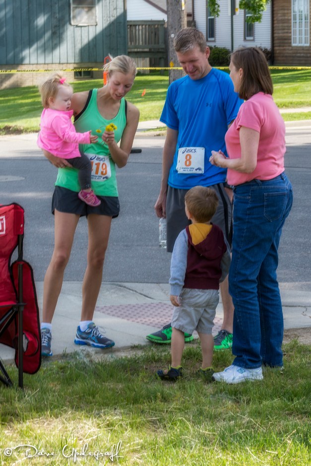 Angie enjoys her flowers